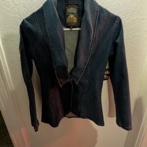 Dark Blue Women's Jean Jacket